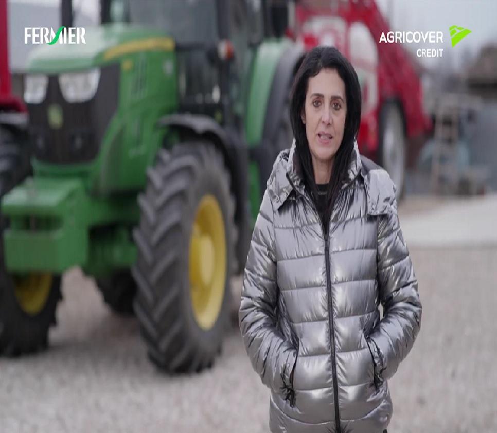 Rădița Dumitru is an ambitious farmer who uses the FERMIER card for farm development